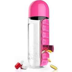 Бутылка органайзер 0,6 л розовая Asobu In style (PB55 pink)