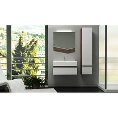 Мебель для ванной Velvex Crystal 70 белый\темный лен