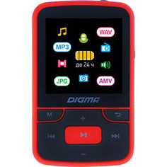 MP3 плеер Digma T4 8Gb black/red