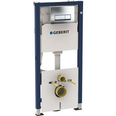 Инсталляция для унитаза Geberit DuofixBasic Delta51 c клавишей хром (458.128.21.1)