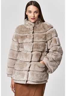 Короткая шуба из меха кролика Virtuale Fur Collection