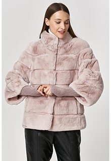 Короткая шуба из меха кролика Virtuale Fur Collection