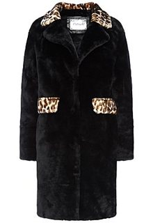 Утепленная шуба из овчины с отделкой Virtuale Fur Collection