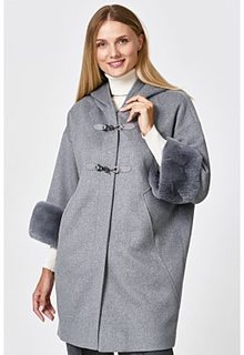 Пальто с отделкой мехом кролика Acasta