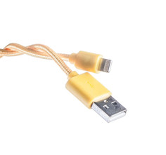 Аксессуар Prolike USB - 8 pin Lightning 1.2m Yellow PL-IP8-NL-1,2-YW