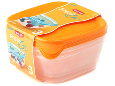 Набор контейнеров Curver Fresh & Go 800ml Yellow 08559-007