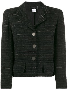 Chanel Pre-Owned твидовый пиджак 1999-го года в полоску