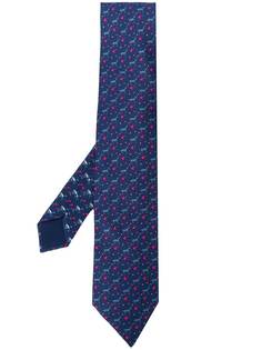 Hermès Pre-Owned галстук 2000-х годов с принтом