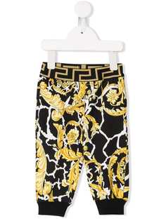 Versace Kids легинсы с принтом