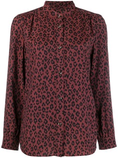 A.P.C. блузка с леопардовым принтом