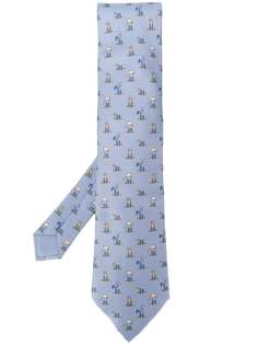 Hermès Pre-Owned галстук 2000-х годов с принтом