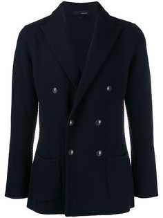 Lardini двубортный трикотажный блейзер