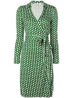 Diane von Furstenberg платье с запахом и геометричным принтом