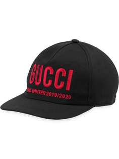 Gucci бейсболка с вышитым логотипом