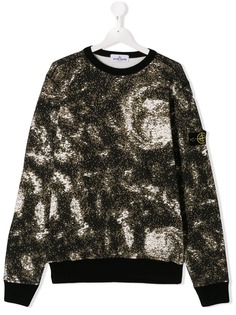 Stone Island Junior джемпер с принтом