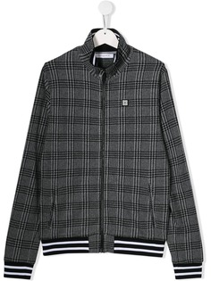 Givenchy Kids куртка в клетку на молнии