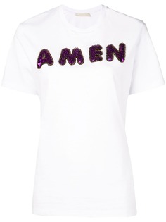 Amen футболка с вышивкой пайетками