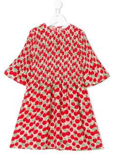 Stella McCartney Kids платье с принтом вишен