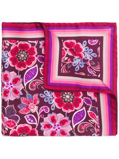 Kiton шарф с цветочным принтом