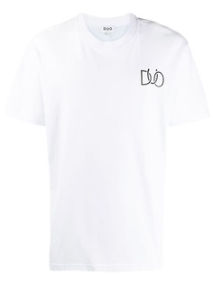 DUOltd футболка с графичным принтом и логотипом