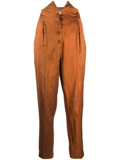 Romeo Gigli Pre-Owned зауженные брюки 1990-х годов с завышенной талией