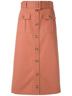 Nk юбка миди с карманами