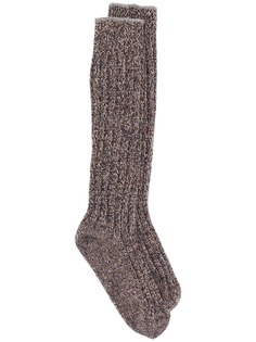 Brunello Cucinelli кашемировые носки в рубчик