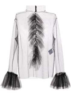 Carmen March полупрозрачная блузка с оборками