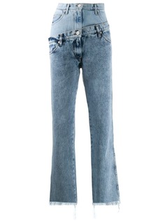 Natasha Zinko джинсы с двойной линией талии