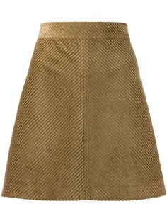 Vanessa Bruno юбка в рубчик с завышенной талией