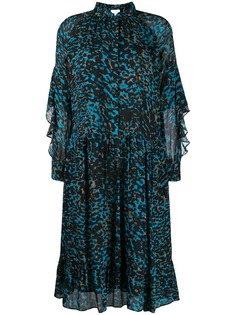 Lala Berlin платье-рубашка с анималистичным принтом