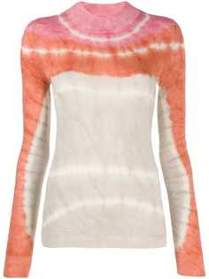 Missoni приталенный пуловер с узором тай-дай