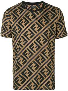 Fendi футболка с монограммой