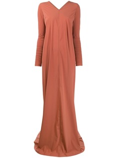 Rick Owens платье макси с V-образным вырезом