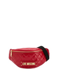 Love Moschino стеганая поясная сумка