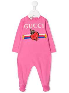 Gucci Kids пижама Sylvie Web с принтом