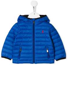 Ralph Lauren Kids пуховик с капюшоном