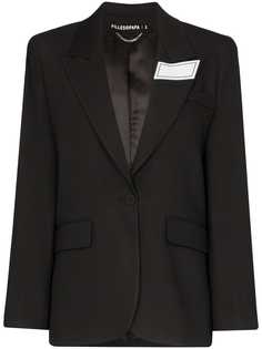 Filles A Papa блейзер строгого кроя с нашивкой-логотипом