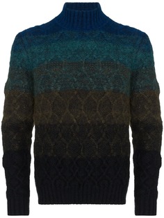 Missoni свитер с высоким воротником и эффектом градиента