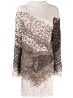 Etro платье-свитер с бахромой
