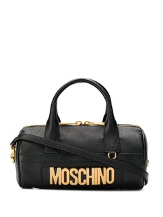 Moschino объемная сумка-тоут с логотипом