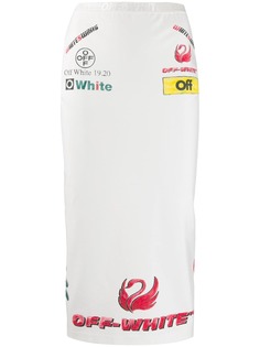 Off-White юбка-карандаш с принтом
