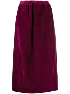 Lemaire бархатная юбка с эластичным поясом