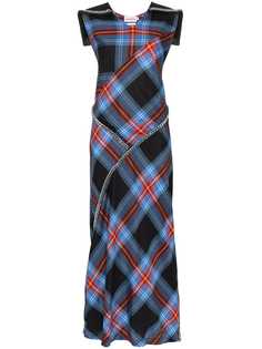 Charles Jeffrey Loverboy платье макси с узором тартан