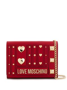 Love Moschino клатч с заклепками