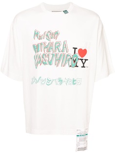 Maison Mihara Yasuhiro футболка с подолом в стиле платка