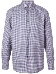 Ermenegildo Zegna рубашка в мелкую клетку