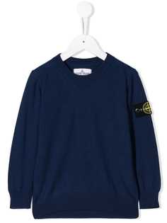 Stone Island Junior джемпер с нашивкой-логотипом