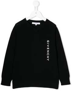 Givenchy Kids джемпер с контрастным логотипом