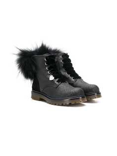 Monnalisa ботинки с блестками